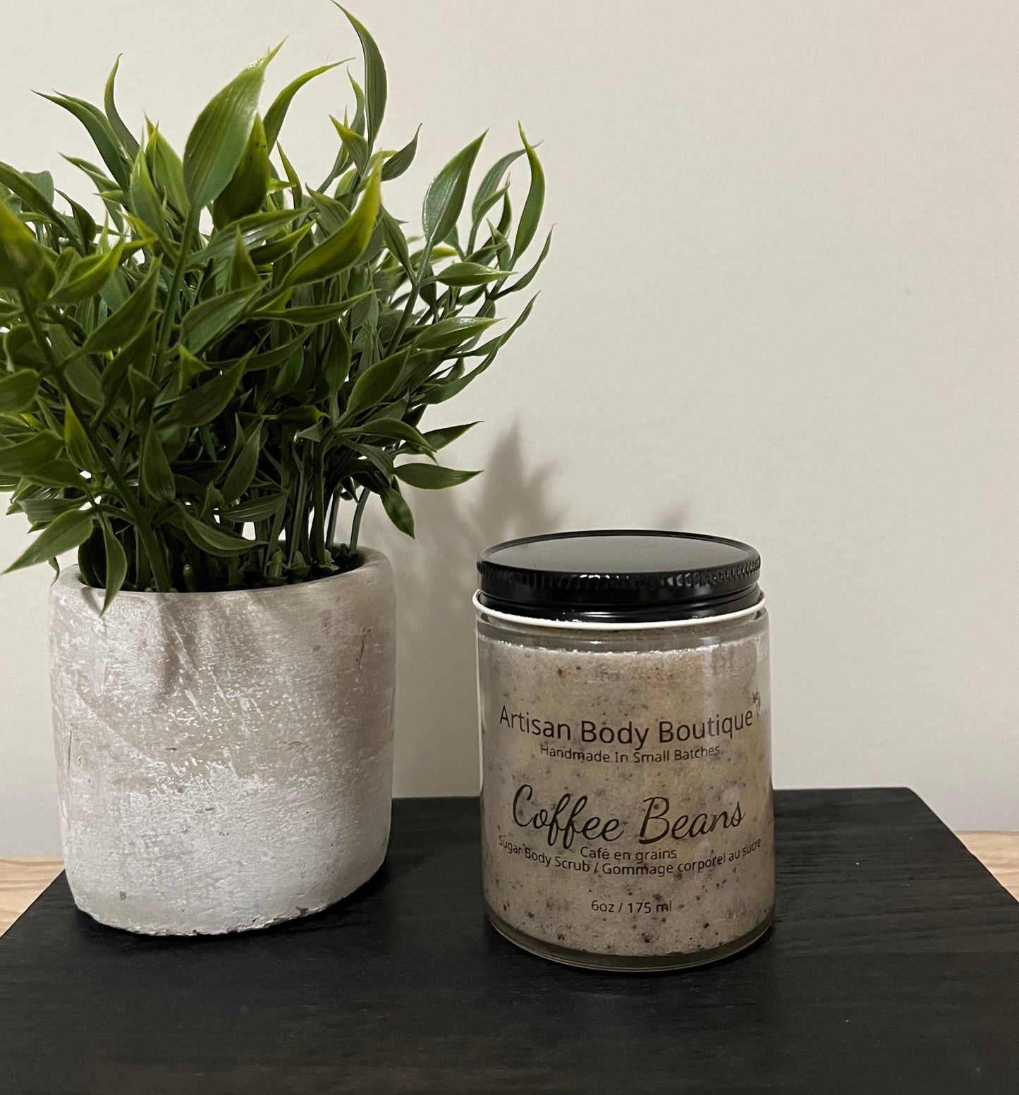 Coffee Bean Sugar Scrub to Lotion – energizing coffee scrub that buffs away dry skin and deeply moisturizes for a smooth, glowing finish