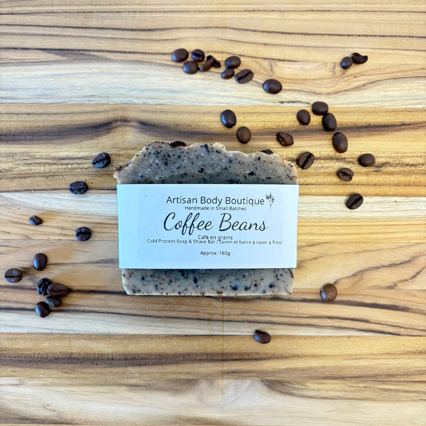 Body Soap + Shave Bar – Moisturizing Cold Process Soap Coffee Beans (Best Seller)
