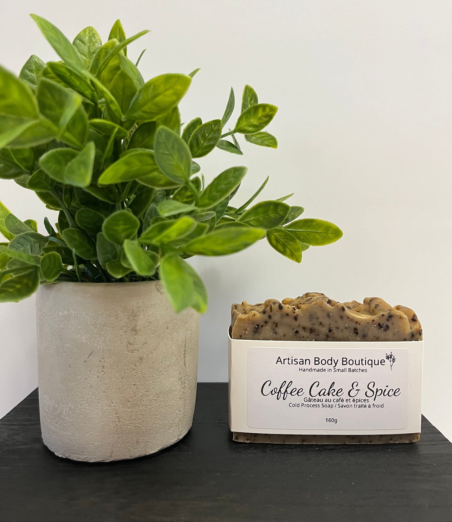 Handmade Artisan soap and shave bar in Coffee Cake & Spice scent