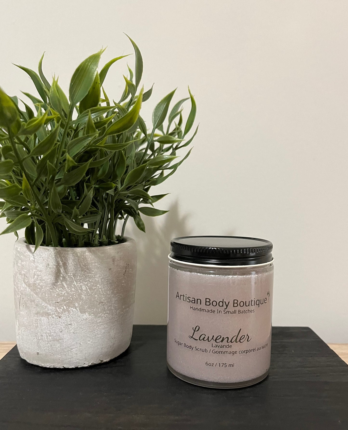 Lavender Body Scrub to Lotion – soothing exfoliating scrub that nourishes skin with shea butter and relaxing lavender essential oil