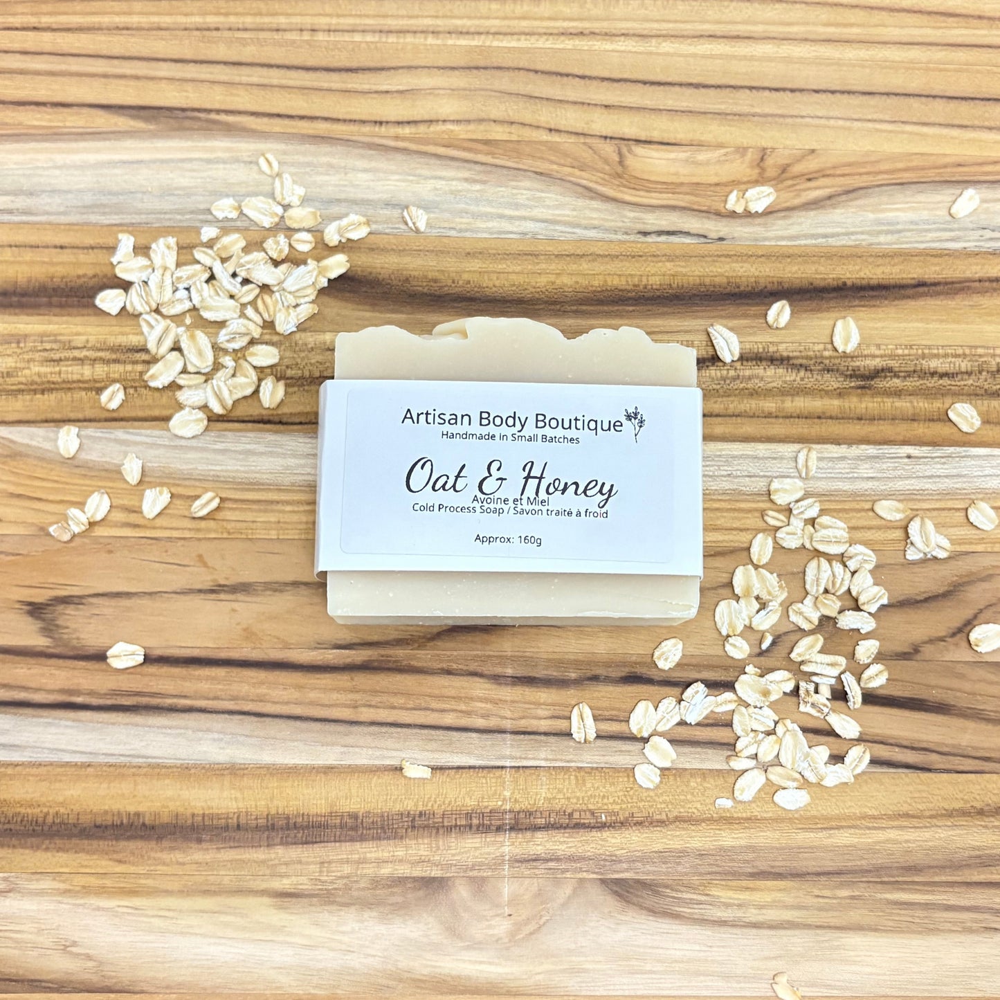 Body Soap + Shave Bar – Moisturizing Cold Process Soap Oat & Honey