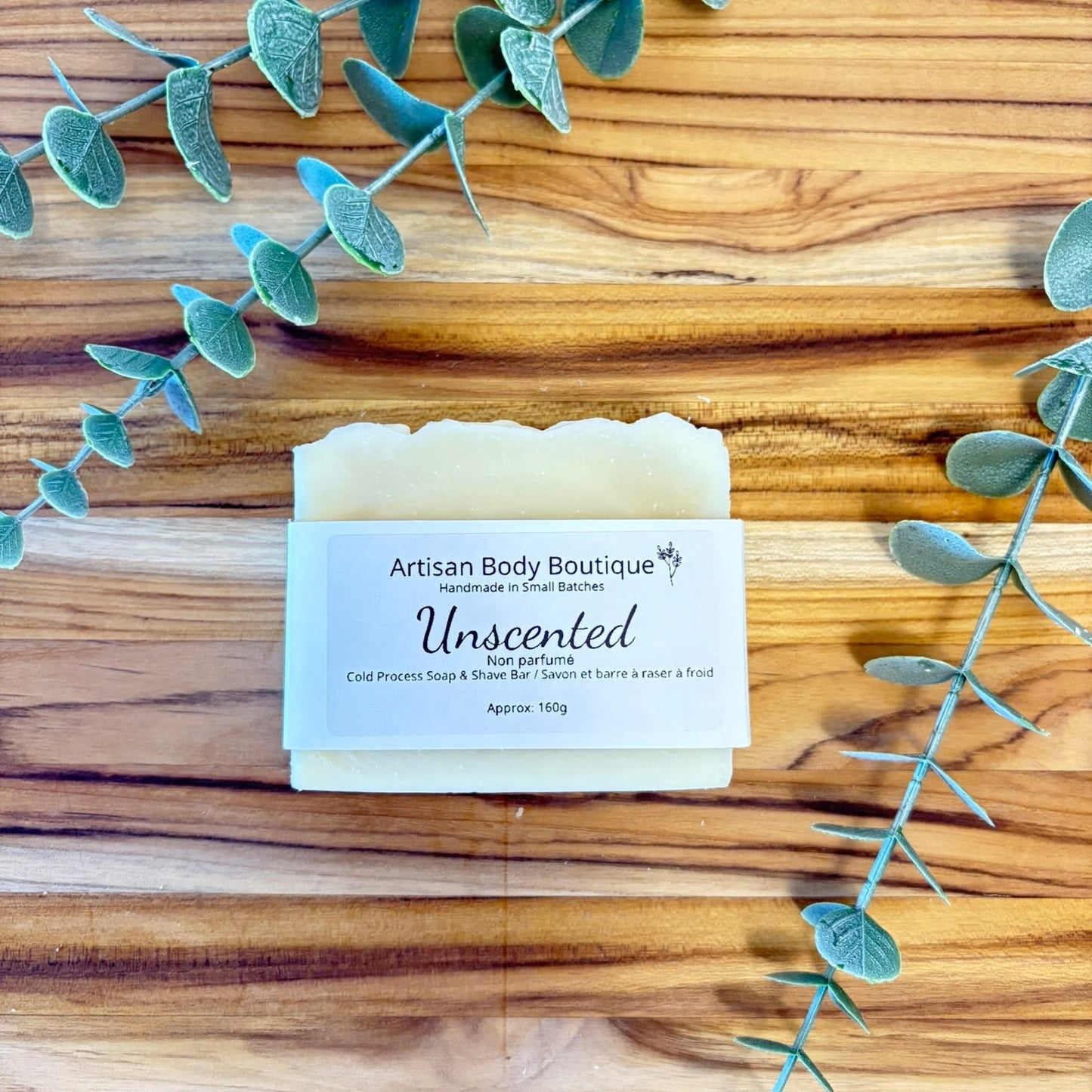 Body Soap + Shave Bar – Moisturizing Cold Process Soap Unscented