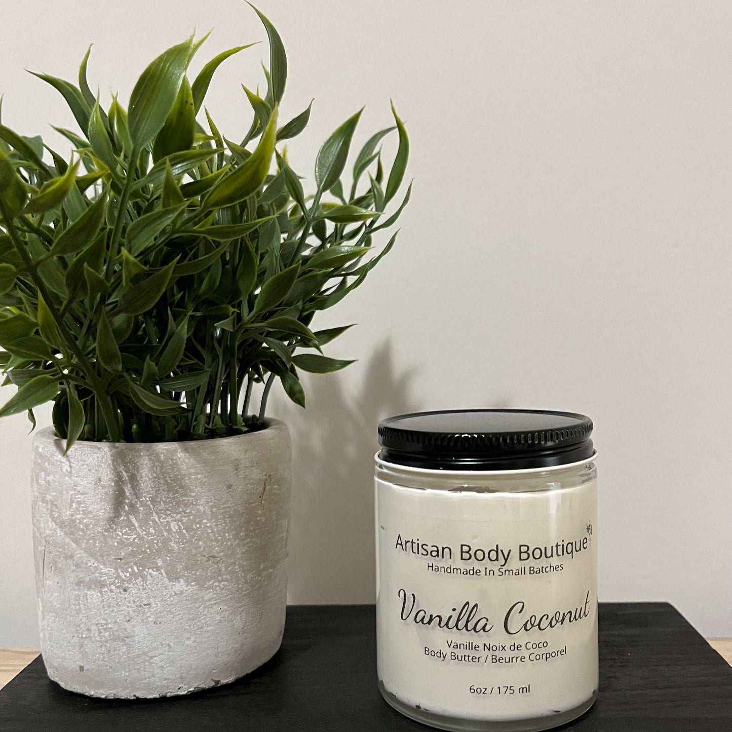 Vanilla Coconut body butter – tropical-scented, deeply moisturizing body cream with shea butter and coconut oil