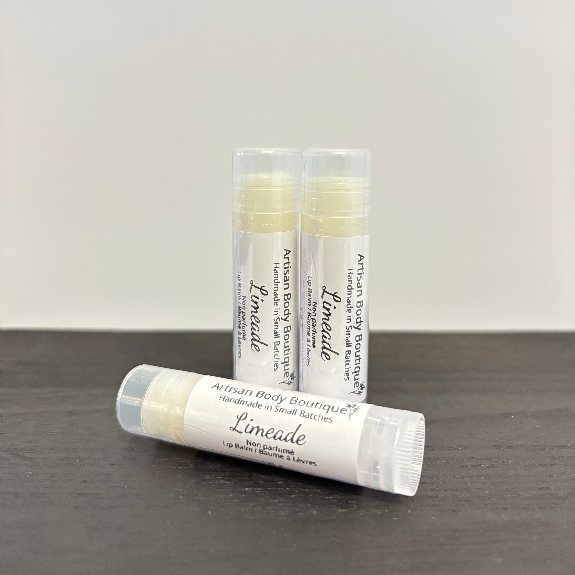 Limeade flavored balm – citrus-fresh scent in a smooth, fast-absorbing lip butter